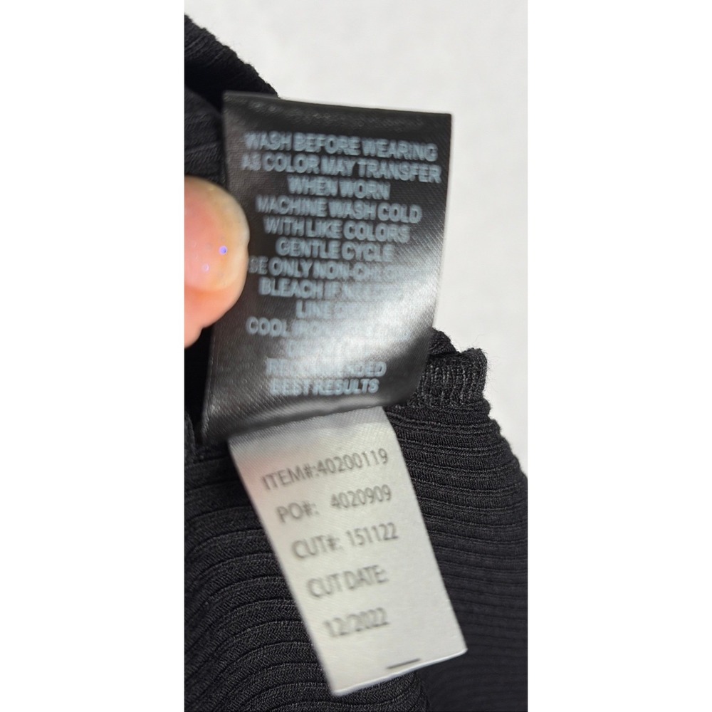 Torrid Womens Size 5 5X Black Ribbed One Shoulder Cut Out Cami Tank Top 40200126 - Picture 8 of 8